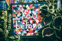 Inclusion You belong. you belong,typography,sign