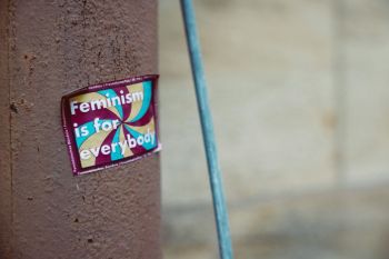 Feminism Tribute Feminism is for everybody. Urban street art sticker. 