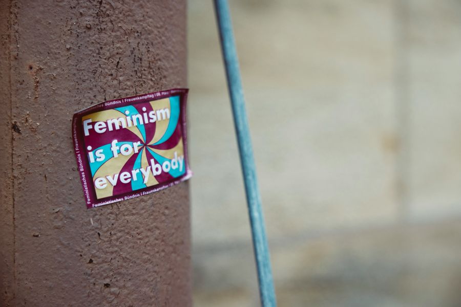 Feminism Tribute Feminism is for everybody. Urban street art sticker. 
