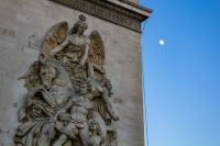Resistance statue Arc de Triomphe Relief with Moon paris,france,sculpture