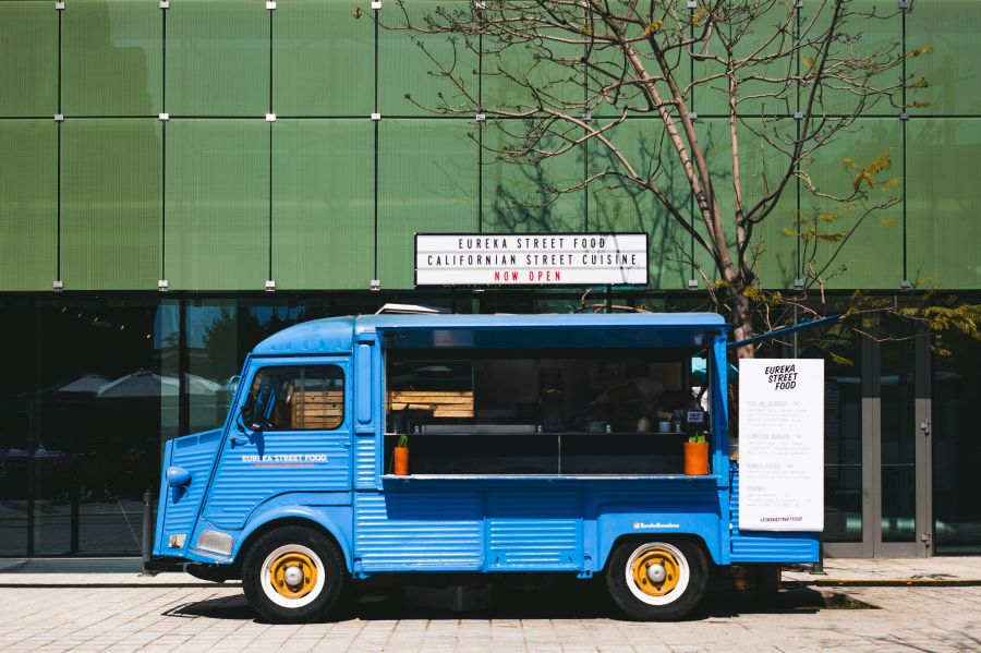 food truck A food truck in Barcelona. 