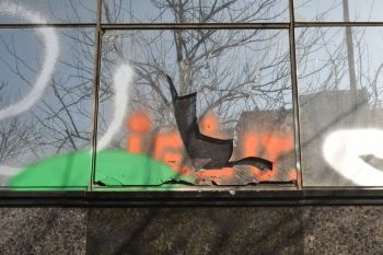 Vandalism damage  