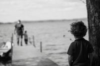 Family conflict  lake,boys,nature