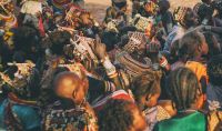Culture celebration I got a chance to go to Kargi, a remote town in eastern Kenya, home to the Rendille people, who even though are primarily a nomadic people, have some permanent settlements, this being one of them. Kargi is very visually vibrant. The women are covered in ornamental beads and colorful “shuka’s”(traditional robes), and gatherings are literally a sea of color. 