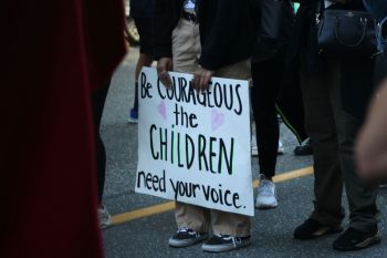 children protest
