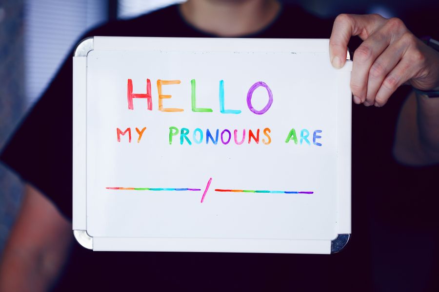 Pride Diversity Pronouns matter. Pronouns are important. Everyone is valid. She/Her, He/Him, They/Them, Ze/Zim, and many more. Don't be afraid to ask which pronouns someone may prefer. pride,him,they
