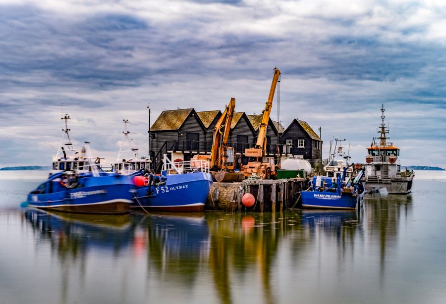 Boats Harbor Fishing boats harbor,whitstable,united kingdom