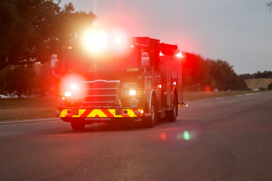 Wildfire Transport Fire Truck with sirens  