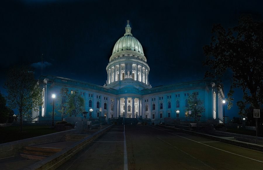 Legislative Elections This is a 44 image HDR panoramic image of the Capitol building. 
This has been downsampled to 4k width so that it’s not stupidly large.

I’m playing around with HDR panoramas at the moment and this one turned out pretty well. financing,madison,grey