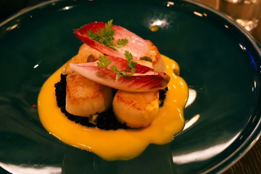 Scallops Meal after the bomb cyclone