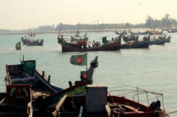 Fishermen protest  Saint Martin-সেন্টমার্টিন Teknaf Bangladesh
