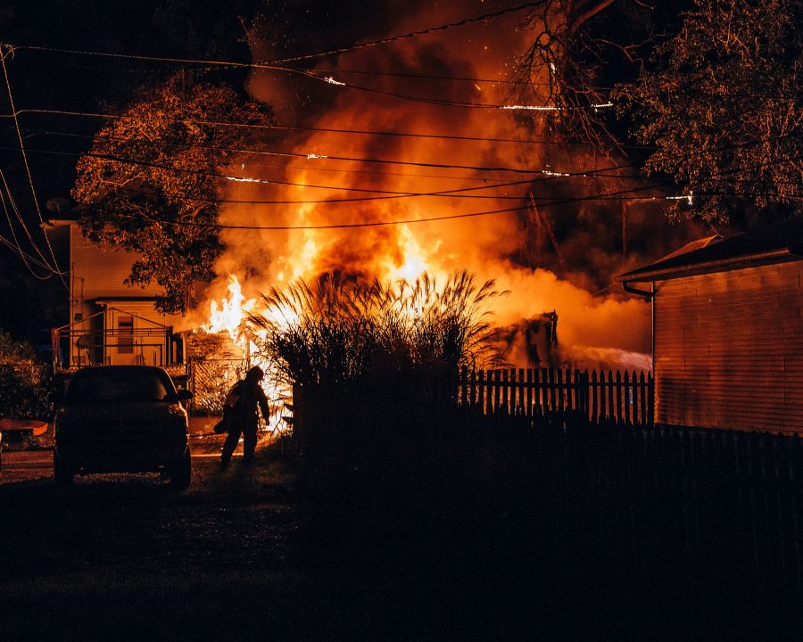 Fire firefighting  fire,contrast,moody