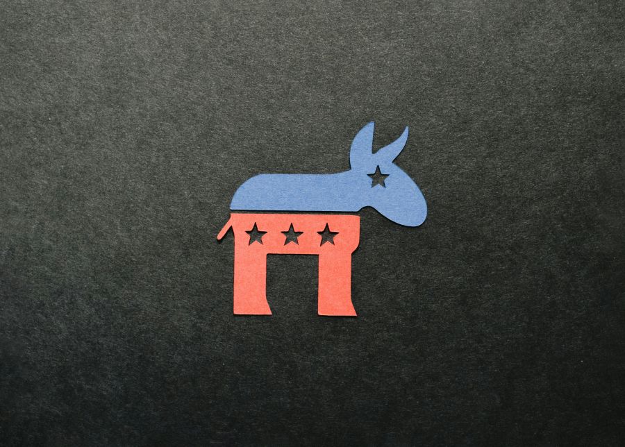 Republican party Symbol of Democratic party cut out of paper paper,donkey,american