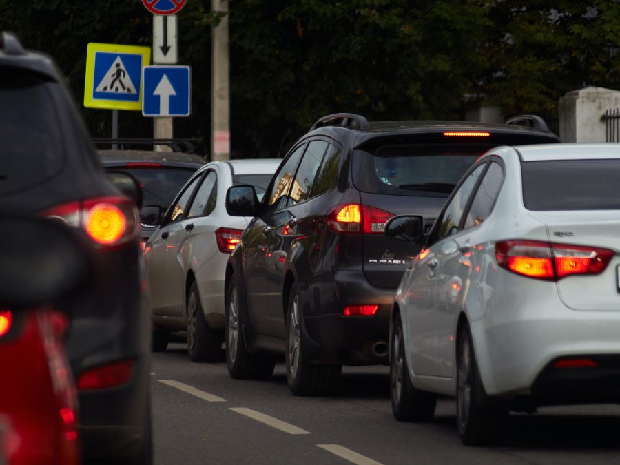 Traffic jam  черный,evening,transport