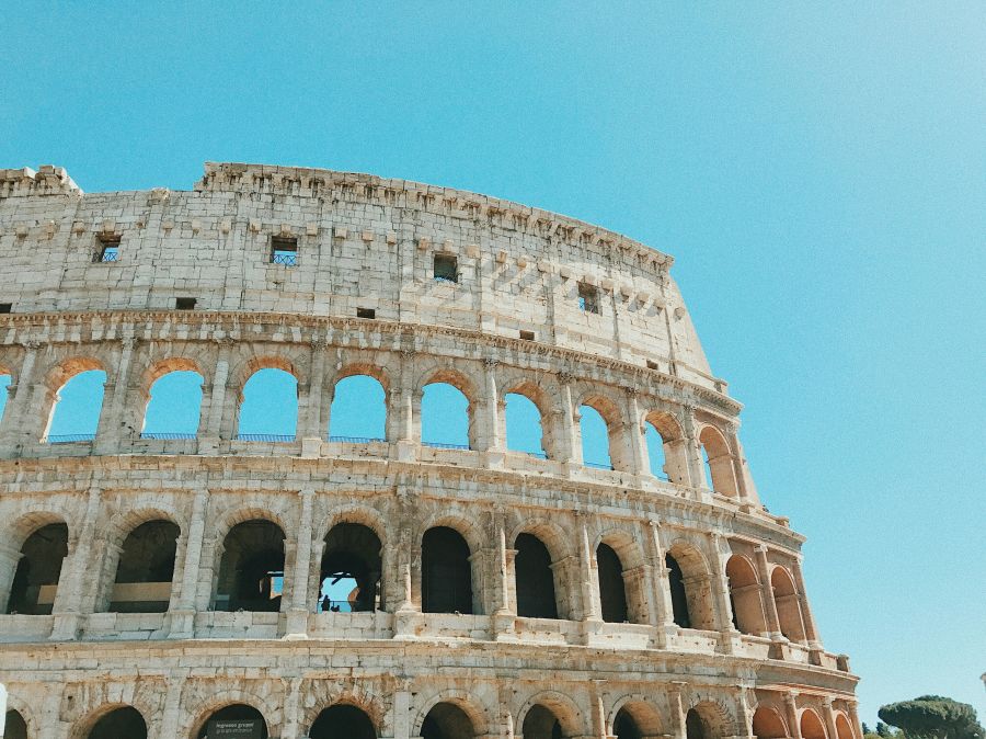 Pizza Roman italy,rome,the colosseum