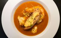 fish soup Bouillabaisse is a traditional French  fish soup originally a stew made by Marseille fishermen, using the fish which they were unable to sell to restaurants or in the markets. Now a much loved favourite by restaurants and home cooks 