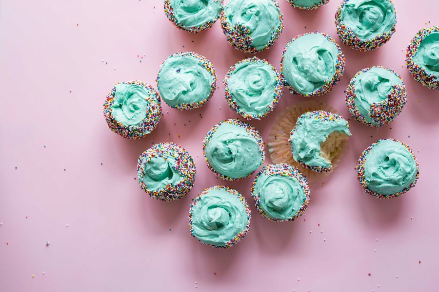 cake A whole batch of basic vanilla cupcakes, topped with the best buttercream I’ve ever ever. If you don’t know how to make anything else in your life, at very least, perfect the vanilla cupcake. 