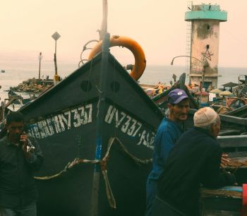 Fishermen protest Fisherman of Marocco