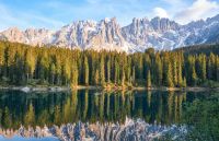 outdoors It’s really simple to visit this lake, it’s only 30 min from the city of Bolzano (Trentinto Alto Adige). I suggest to go there just before the sunset, to enjoy the wonderful reflection of Latemar, a group of mountains that belongs to the Dolomites. 