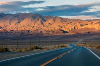 Road Mountains  grey,death valley national park,united states