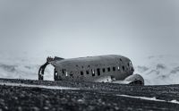 Plane crash  grey,iceland,plane crash