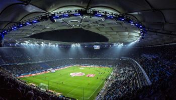 Stadium Well lit soccer stadium 