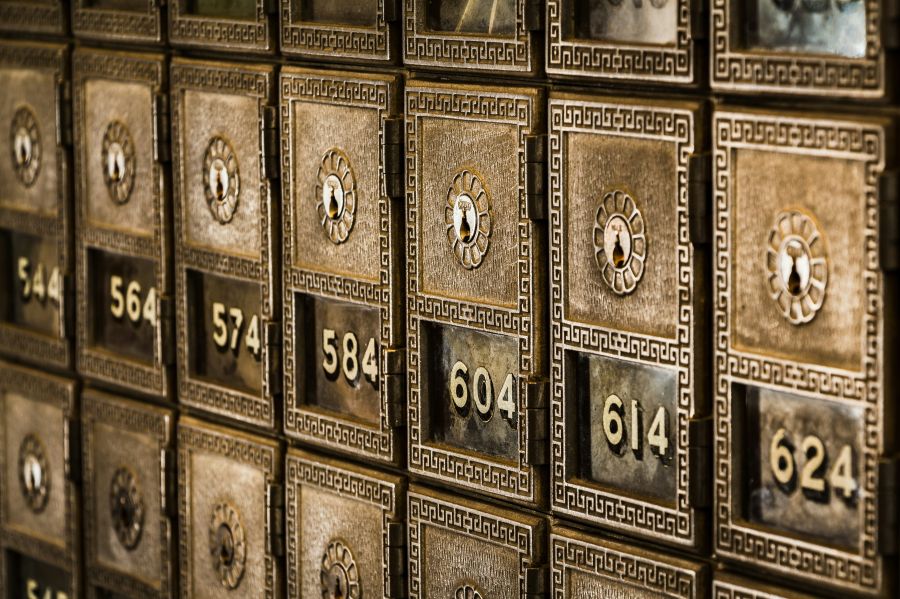 Bank Numbered boxes detail