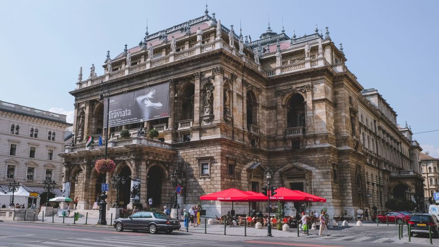 Finale Opera Hungarian State Opera House in Summer Daylight  budapest,opera,hungary