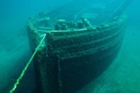 shipwreck archaeology Shipwreck of the schooner E. B. Allen sunk by collision.  