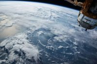 Earth Ocean clouds seen from space 