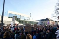 Populism Nationalism Demonstration gegen die AfD (Alternative für Deutschland) und gegen Rechts in Marburg, Deutschland marburg,germany,demonstration