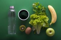 Health spirulina smothie 
