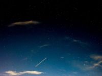 night trail Plane trail in a starry sky night,starry sky,sky