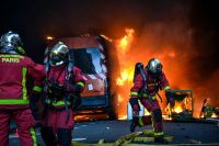 Firefighters Protest  