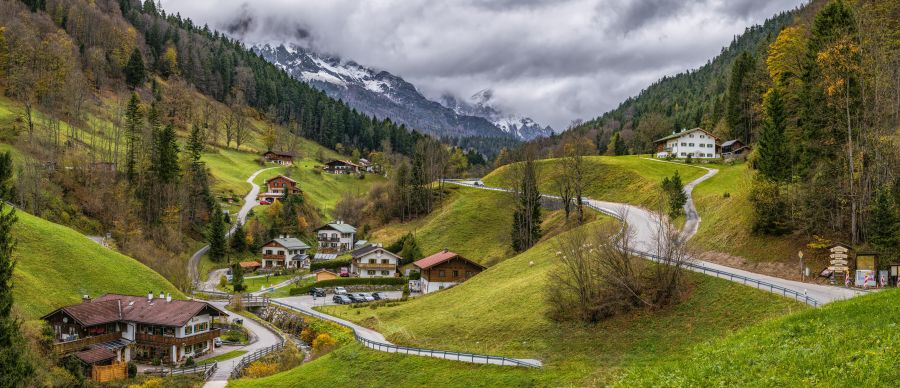 village Bavarian Alps