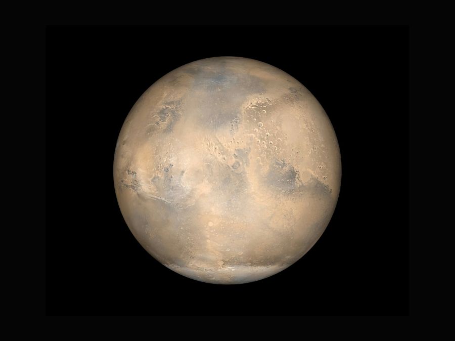 Mars A simulated view of Mars as it would be seen from the Mars Global Surveyor spacecraft 