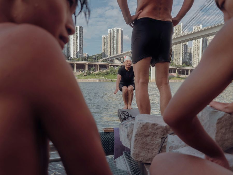 river swimming  