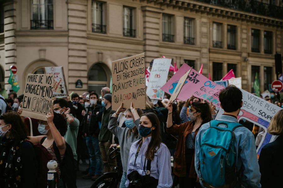 Students protest  