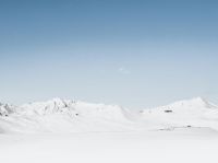 Snow winter White mountains under pale blue sky snow,nature,white