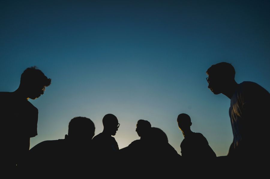 Group People in silhouette 