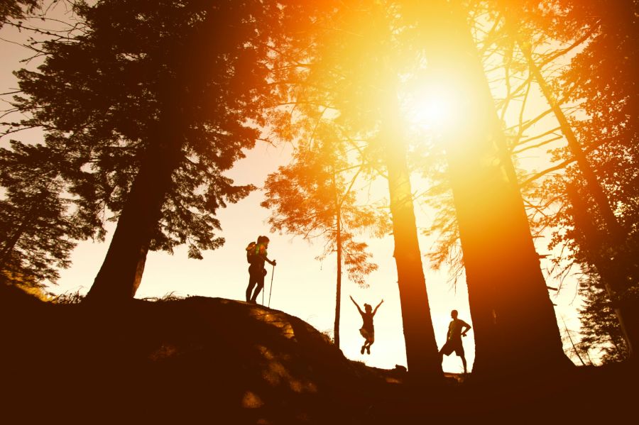 Hiking  hiking,people,sunset