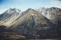 Mountains On the road to the home of giants, Mt Aoraki National Park. mountains,new zealand,snow