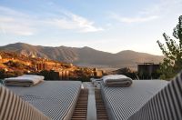 Hotel Vercors Deck chairs in the mountains el porvenir,stripe,glow