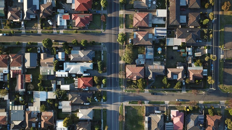 Housing Community The light was fading as I was flying the Mavic back from another shoot and the symmetry of these streets caught my eye. Love me some long afternoon shadows. 