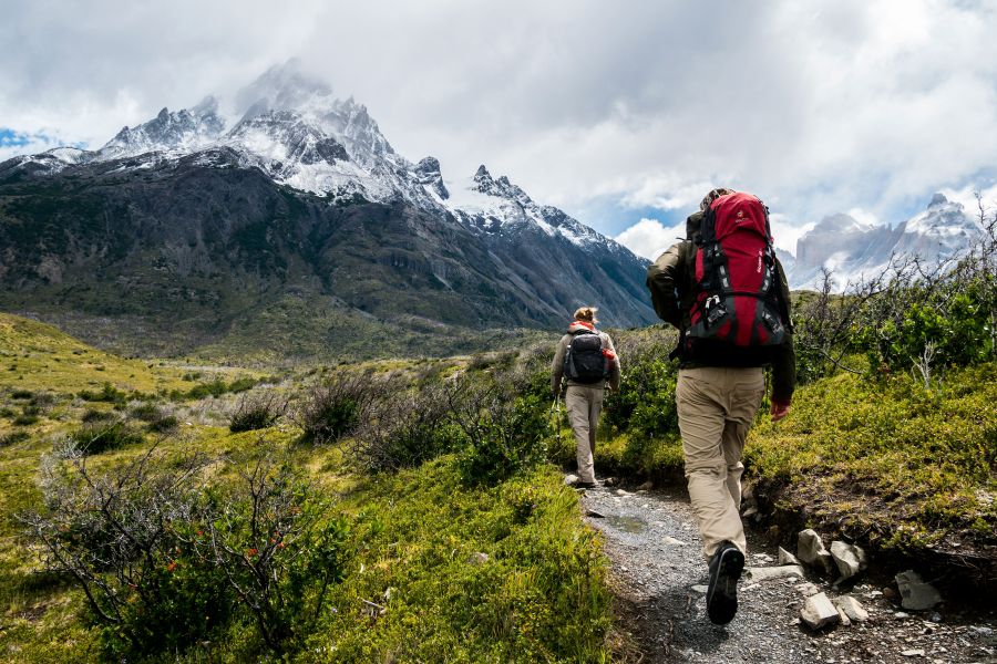 Hiking Hikers on W trek 