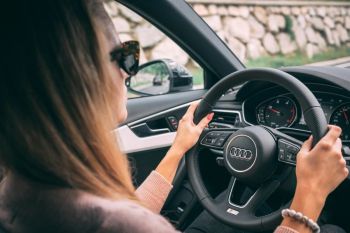 Driving license On the road