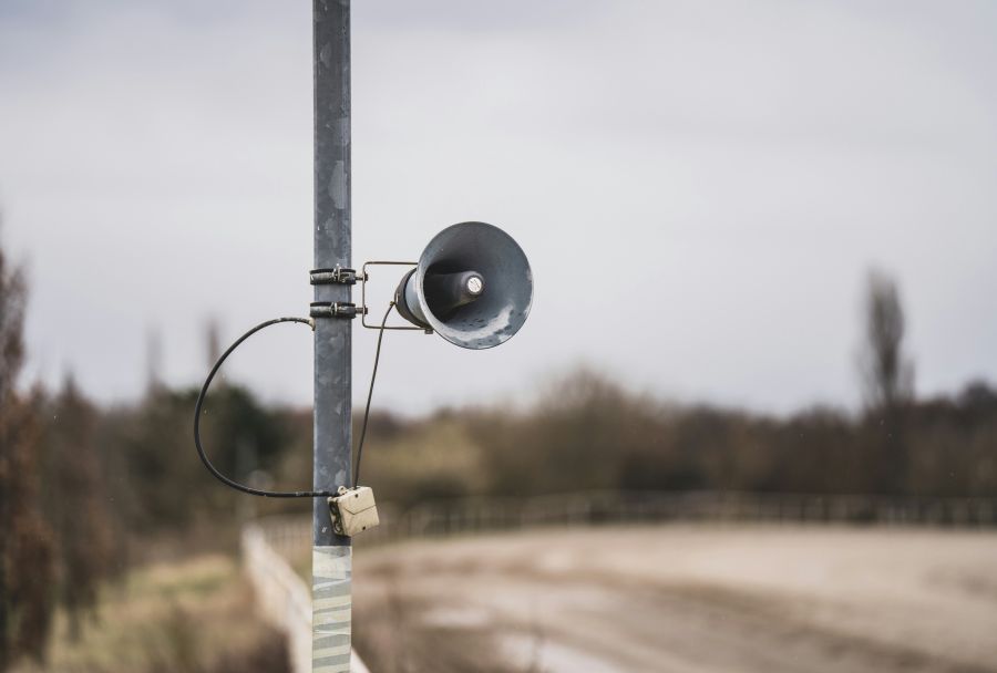 Siren alarm An alarm siren, could be used as a stock photo for any kind of quote :)  grey,horn,sound