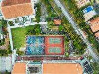 Handball court  court,building,aerial view