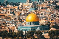Palestine The Temple Mount - the golden Dome of the Rock mosque in the old city of Jerusalem, Israel israel,building,architecture