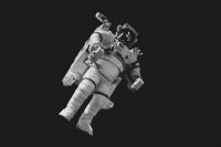 Space travel Astronaut in a space suit from a recent trip to Kennedy Space Center. 